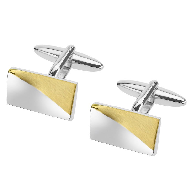 Manschettknapp Sigtuna silver/guld