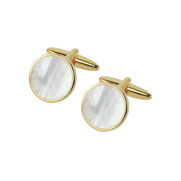 Manschettknapp Boden guld/pärlemor