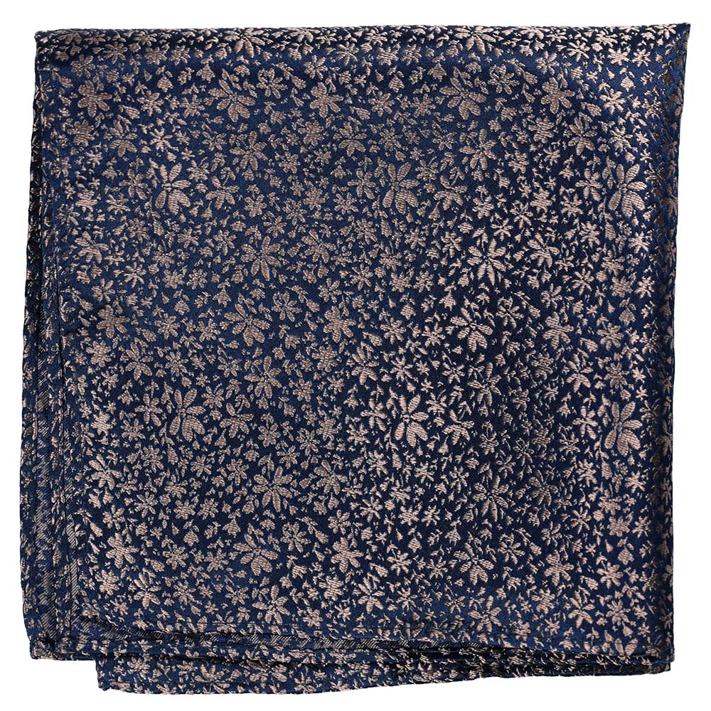 Sidennäsduk, mönstrad beige