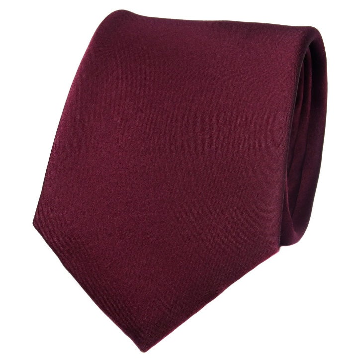 Sidenslips slät vinröd