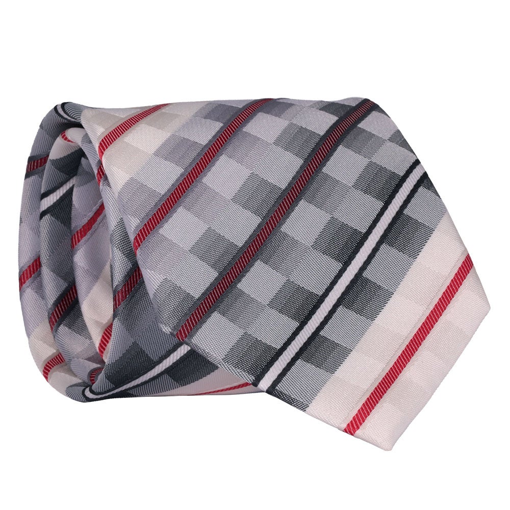 Slips mönstrad, röd