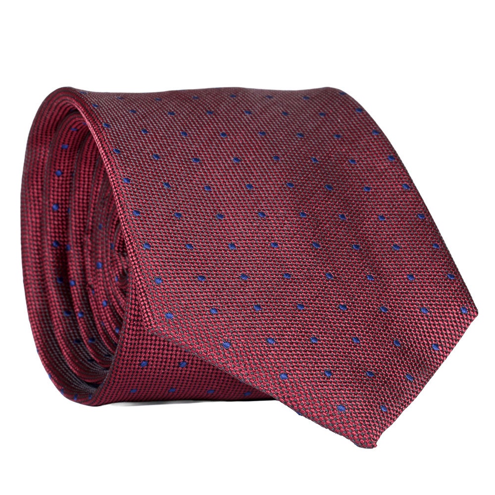 Slips, mönstrad 6012 vinröd