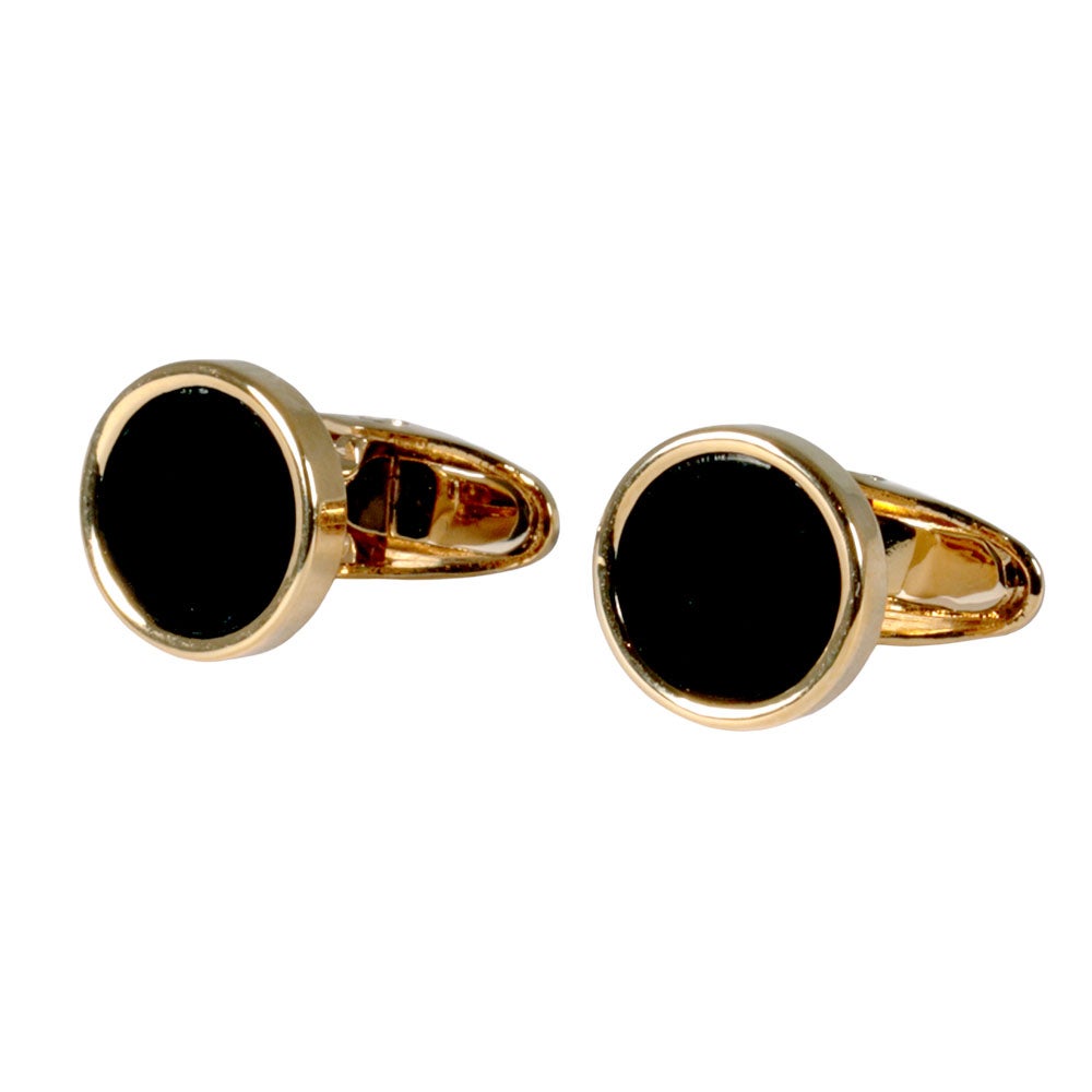 Bröstknapp Boden guld/onyx