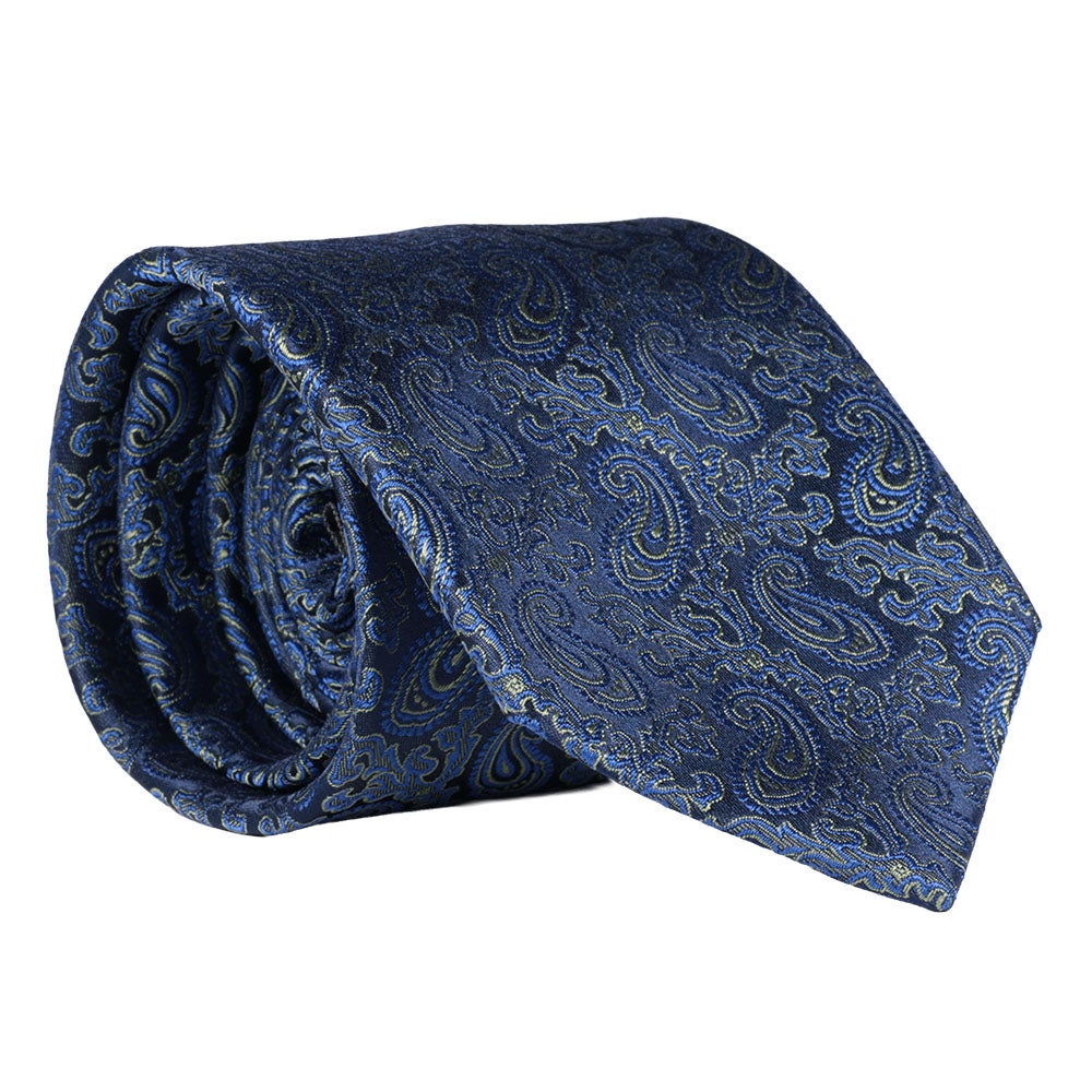 Sidenslips, mönstrad marin/grön