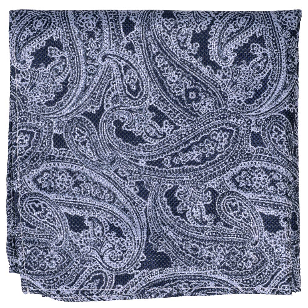 Ficknäsduk polyester mönstrad 19840 marinblå