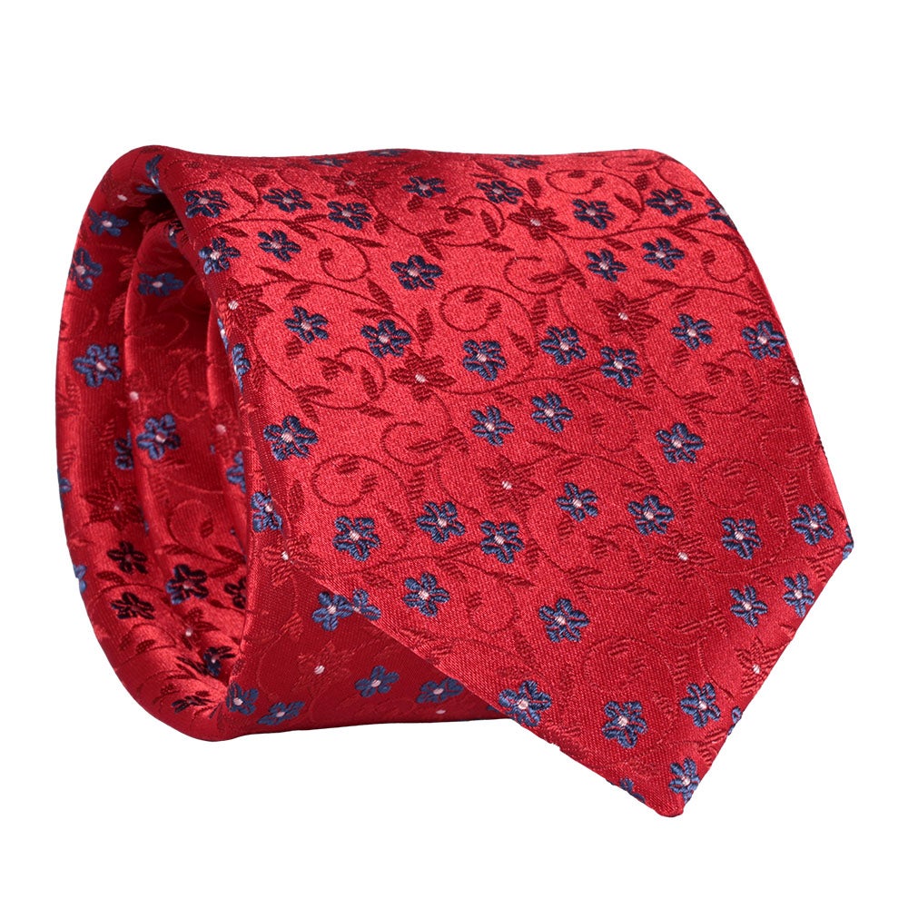 Sidenslips, mönstrad röd