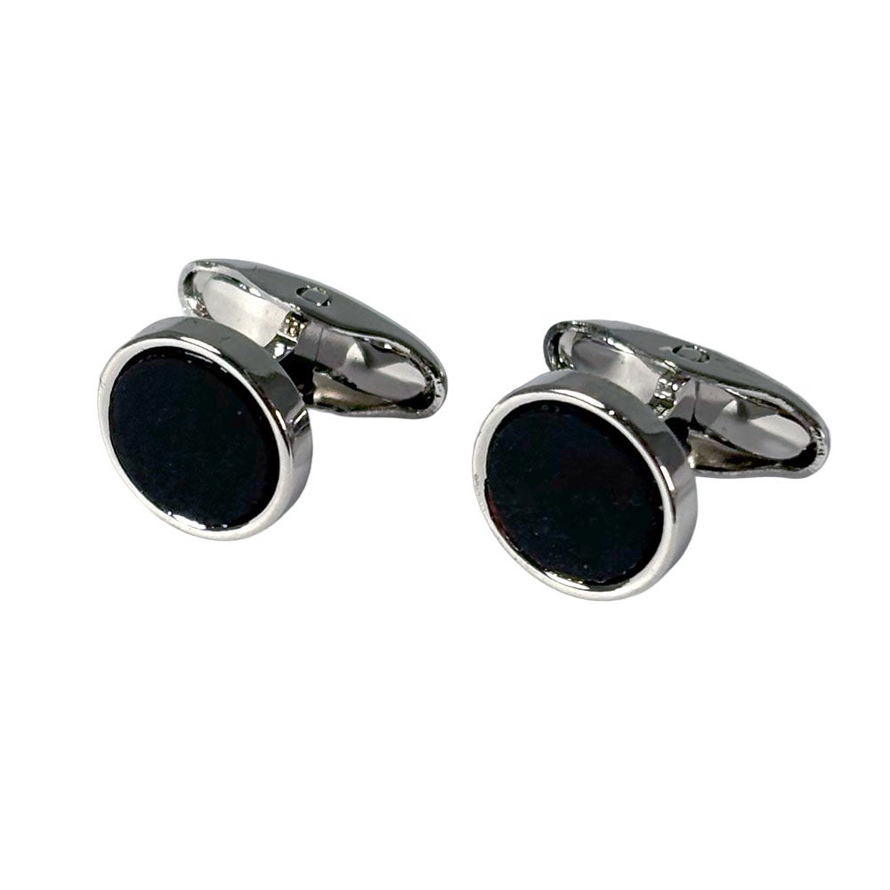 Bröstknapp Boden silver/onyx